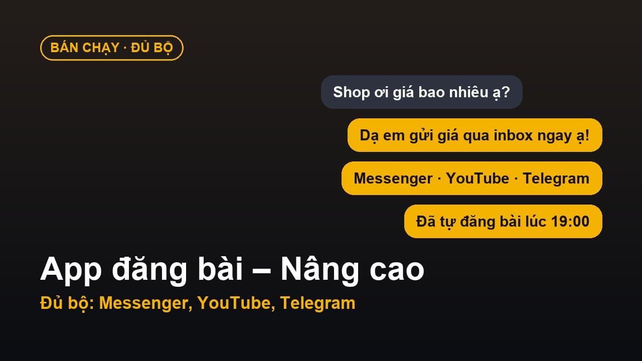 App đăng bài tự động – Gói Nâng cao